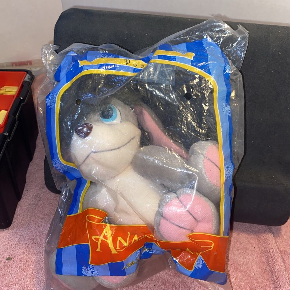 1997 Anastasia Disney Pooka Plush Toy Large 8" Dog Burger Kings Kids Meal NEW
